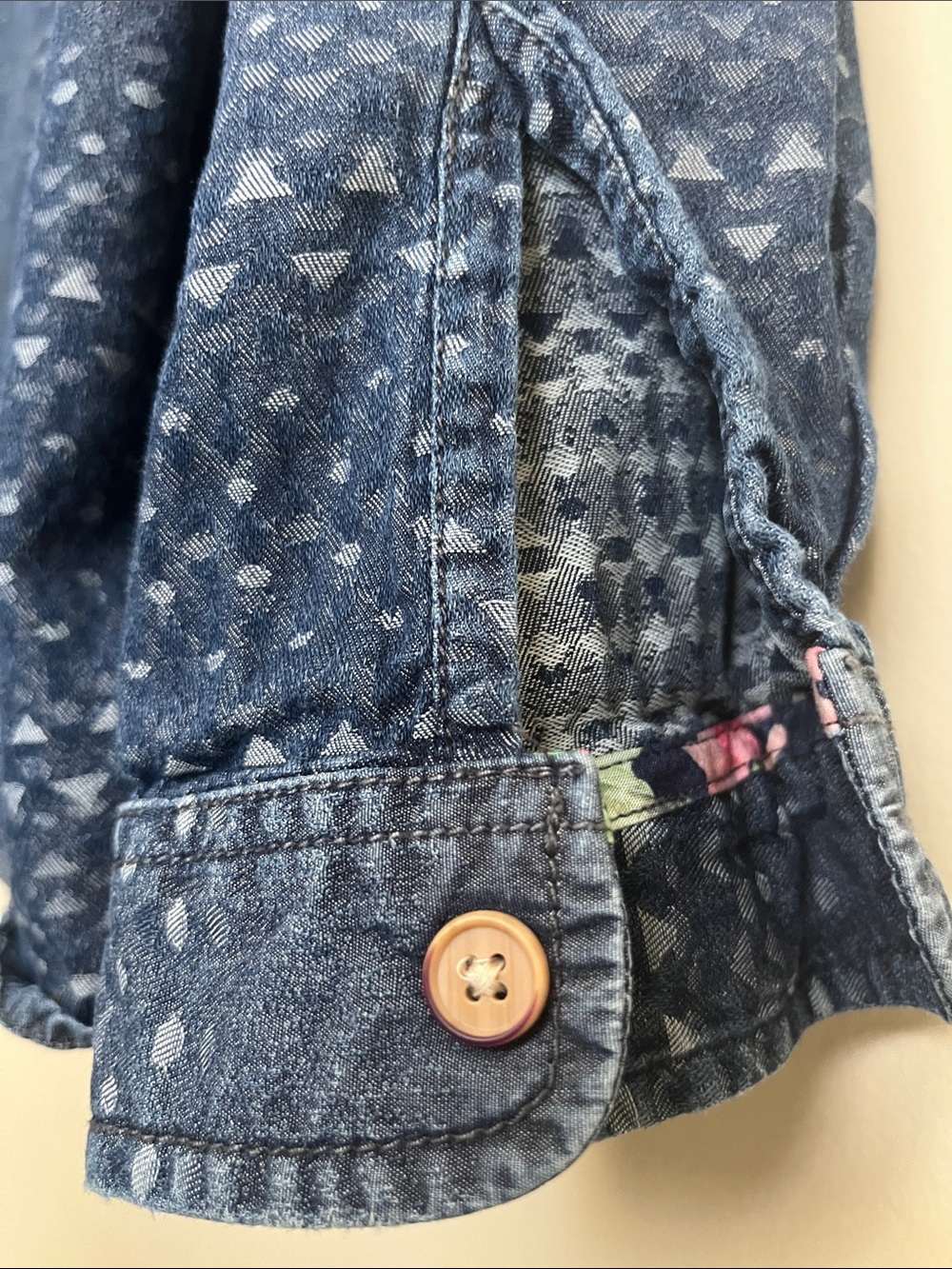 Robert Graham Navy Indigo Dotted-Stripe Button-Up Shirt - Picture 8 of 10